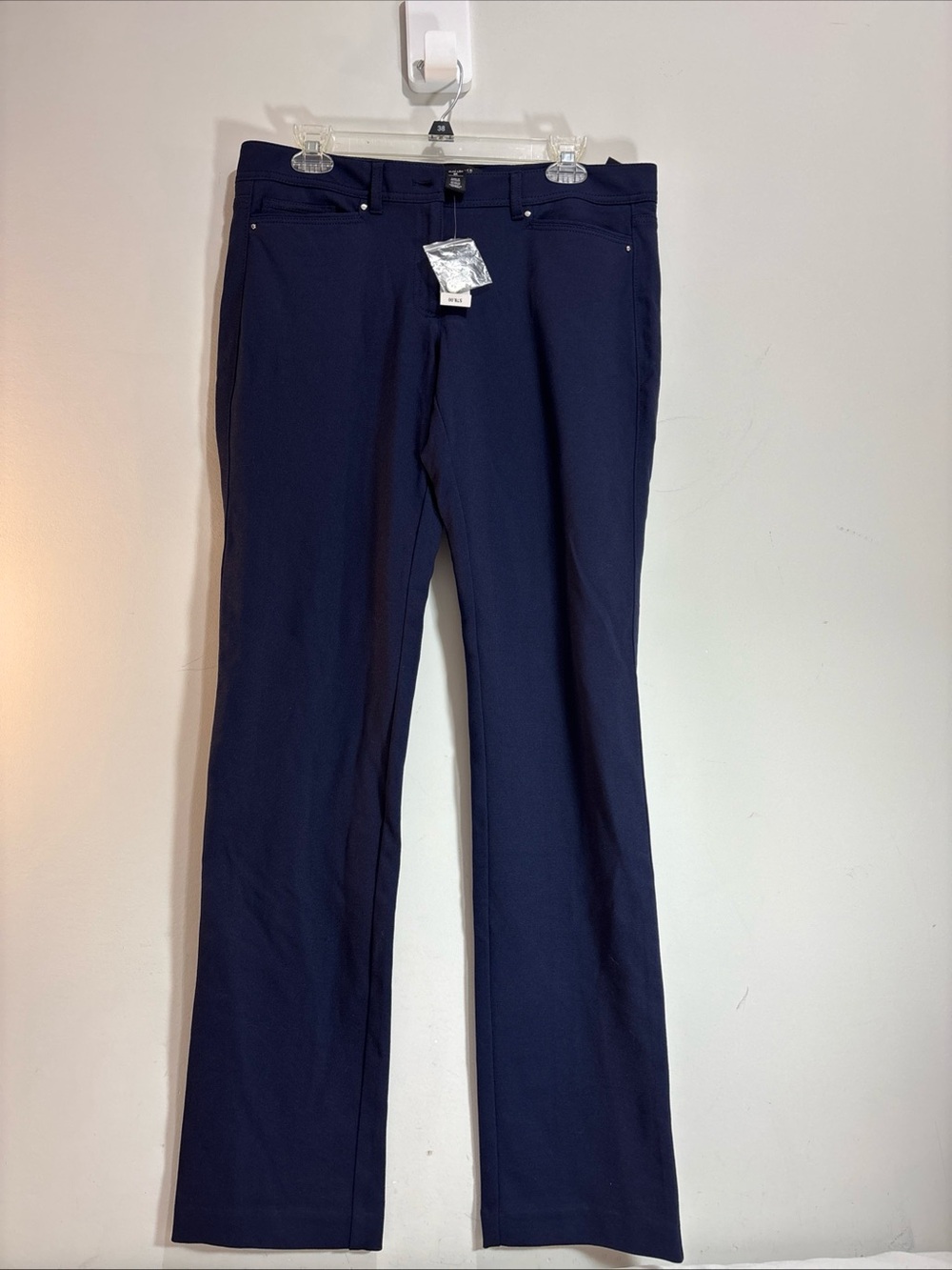 White House/Black Market Women’s Navy Straight-Leg dress Pants Regular fit 1308